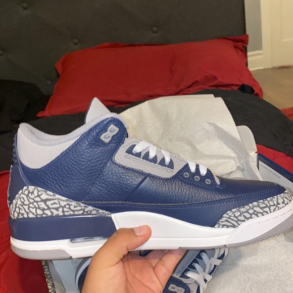 Air Jordan 3 Retro GeorgeTown Size 10.5 - Picture 3 of 6